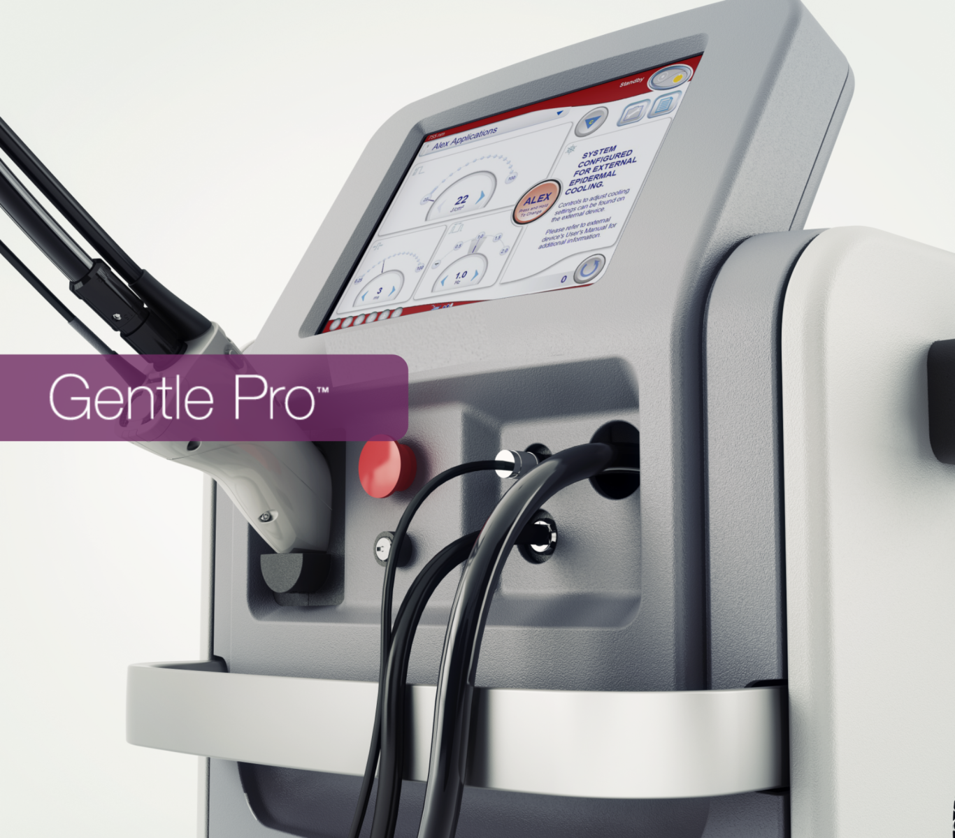 Laser d'épilation définitive laser Alexandrite et NdYag Gentle Max Pro Candela 